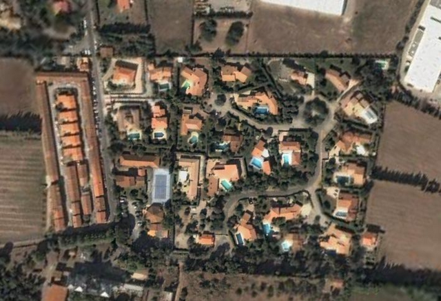 Vue sur le lotissement (Google Earth)